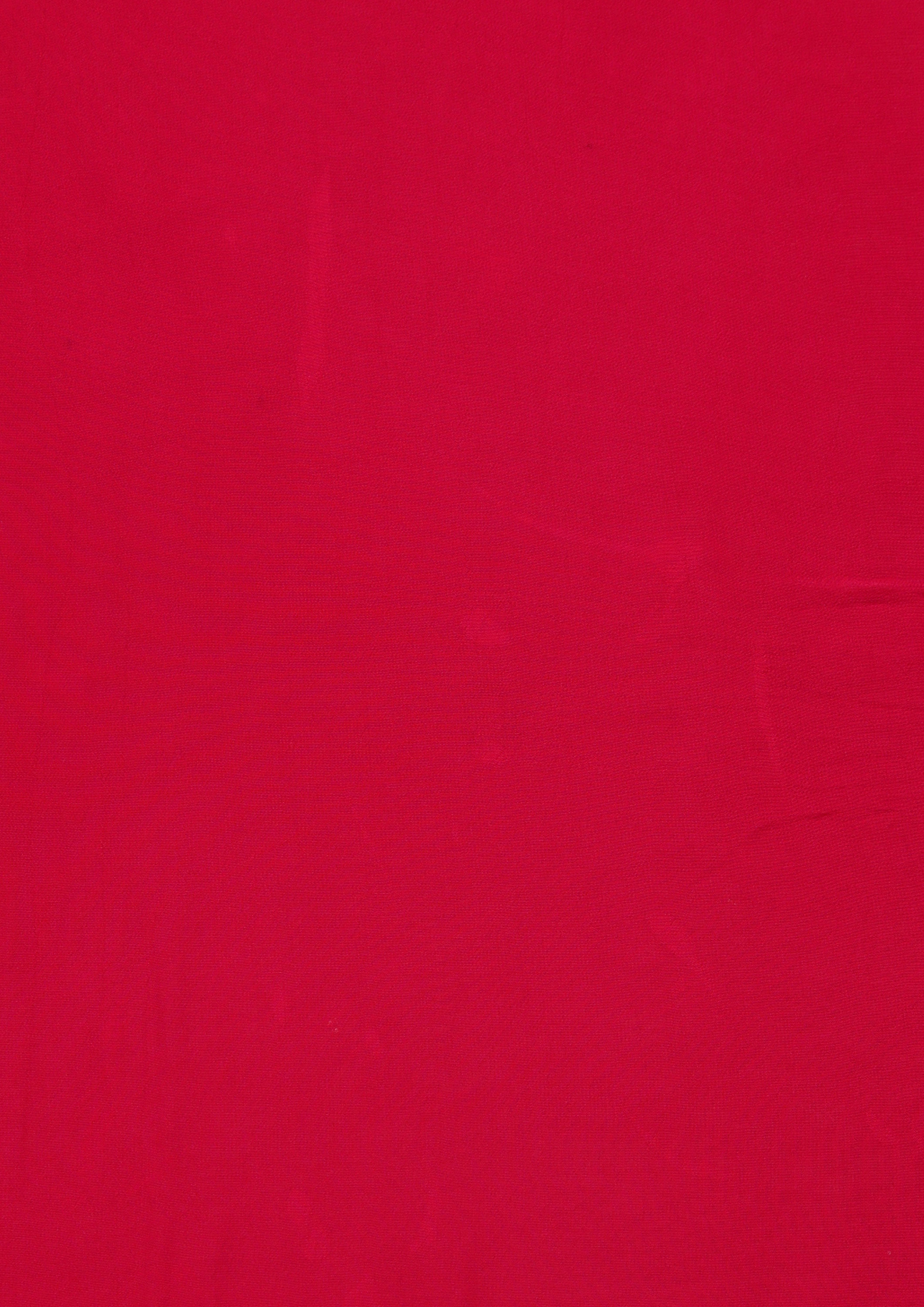 Twamev Women Regal Red Satin Saree