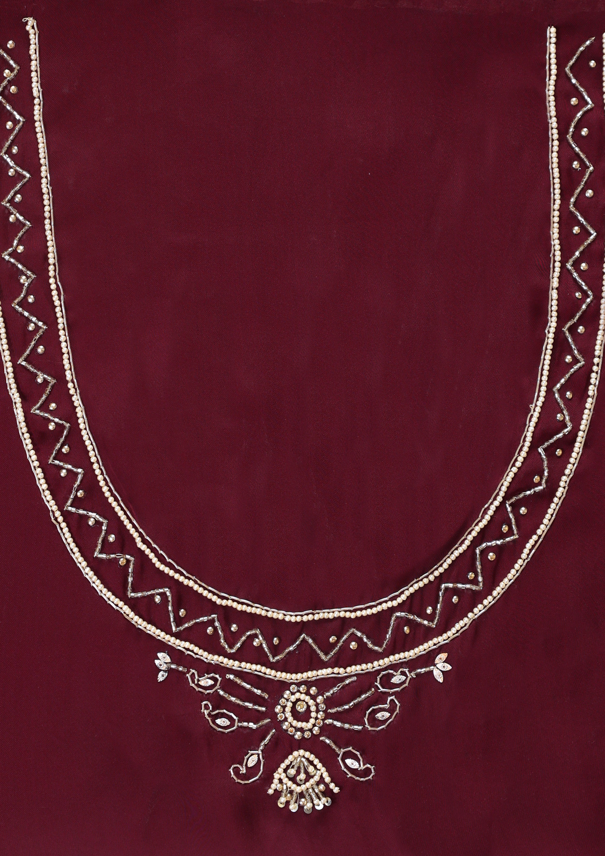 Twamev Women Deep Wine Royal Satin Saree