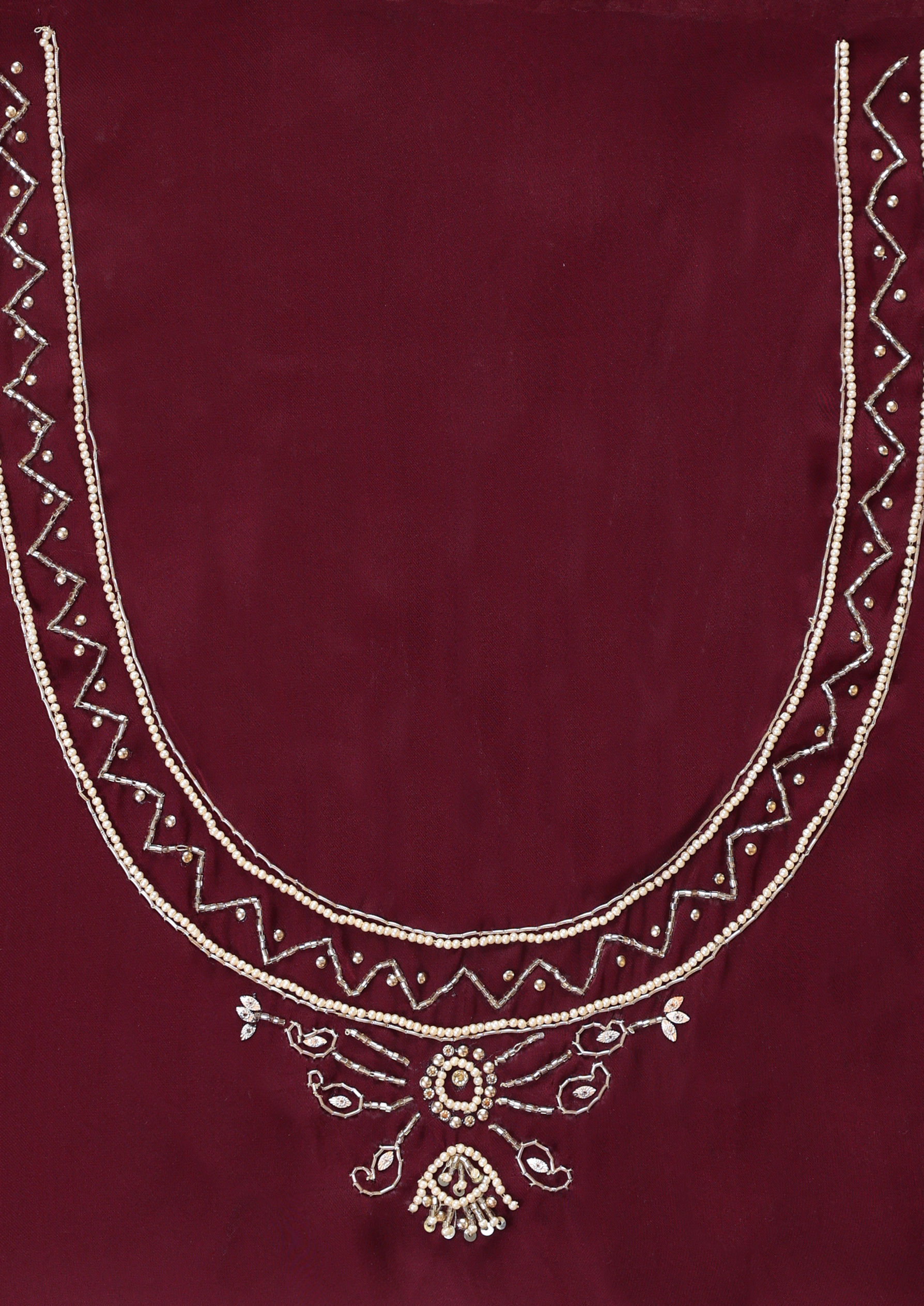 Twamev Women Deep Wine Royal Satin Saree