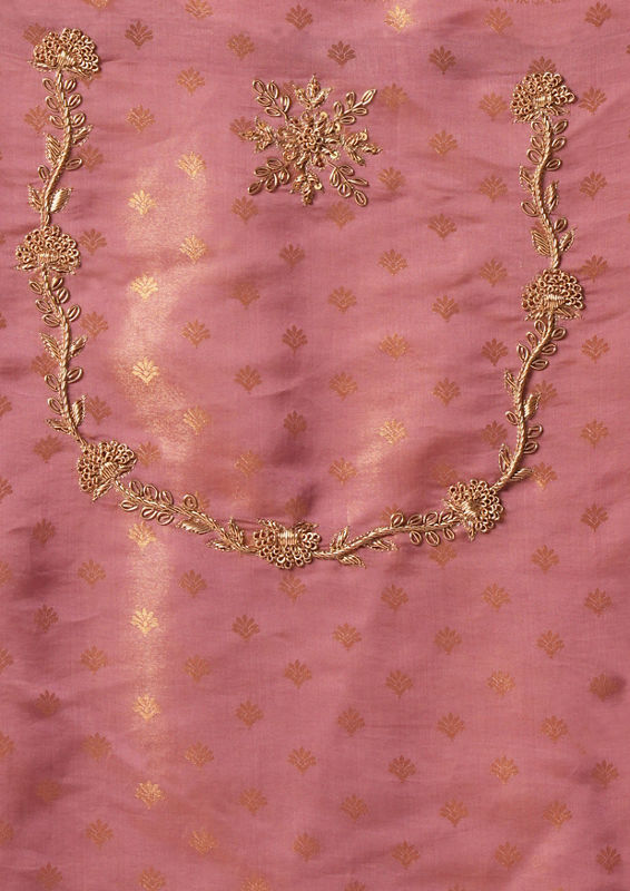 Twamev Women Festive Dusty Pink Saree
