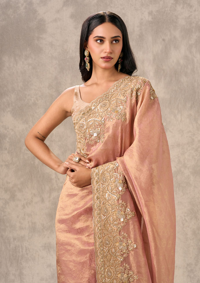 Twamev Women Twamev Charm Pink Saree