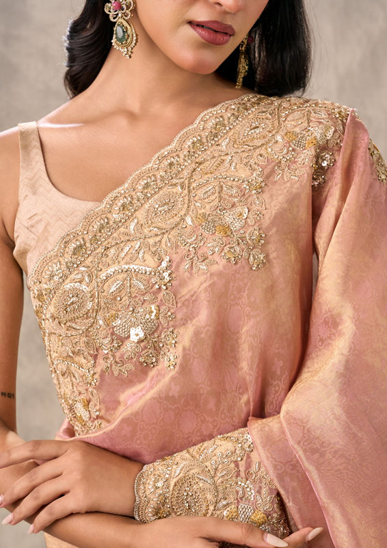 Twamev Women Twamev Charm Pink Saree