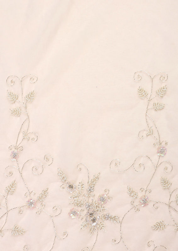 Twamev Women Vision in Cream Organza Saree