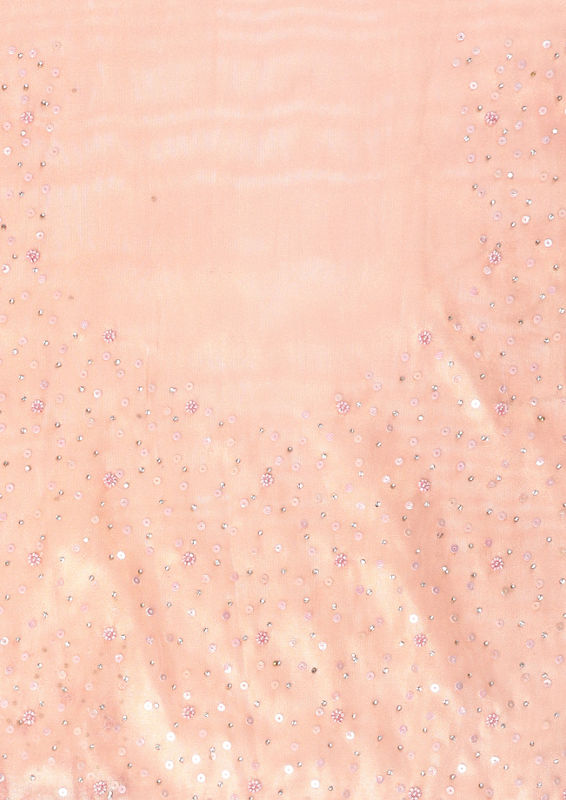 Twamev Women Subtle Luxury Pink Organza Saree