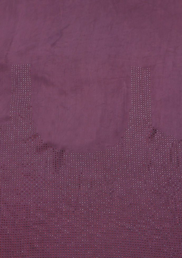 Twamev Women Designer Dark Purple Net Saree