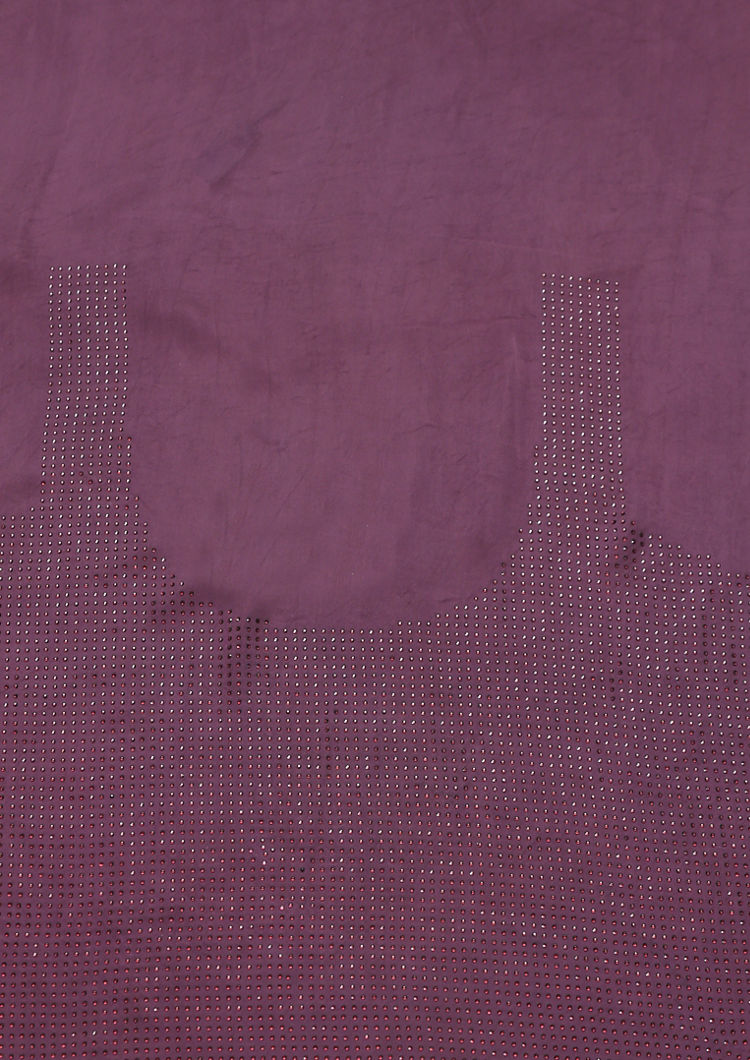 Twamev Women Designer Dark Purple Net Saree