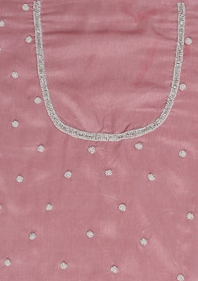 alt message - Twamev Women Dusty Pink Leheriya Inspired Saree image number 5