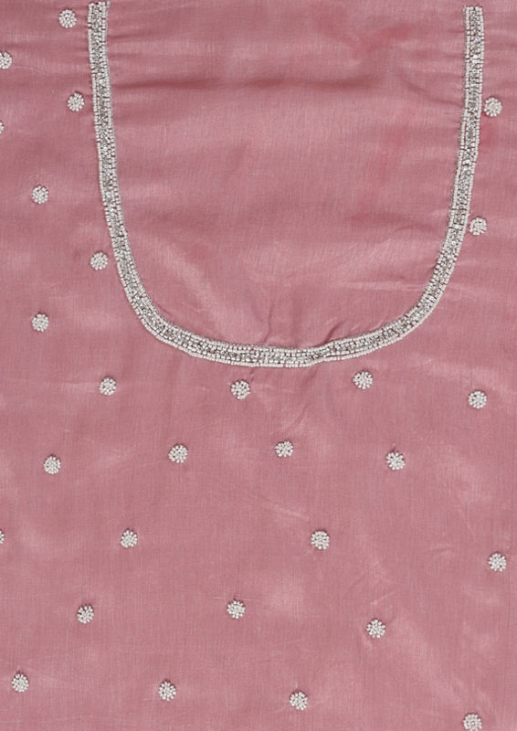 Twamev Women Dusty Pink Leheriya Inspired Saree image number 5