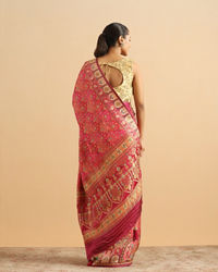 Twamev Women Royal Blossom Rani Pink Saree