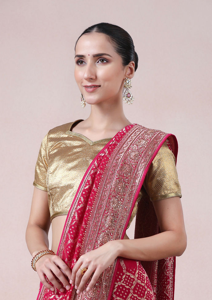 Twamev Women Royal Elegance in Rani Georgette Saree