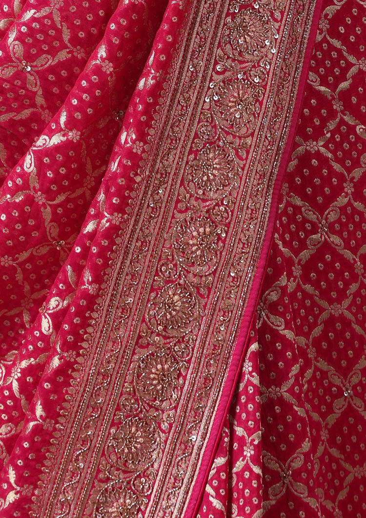 Twamev Women Royal Elegance in Rani Georgette Saree