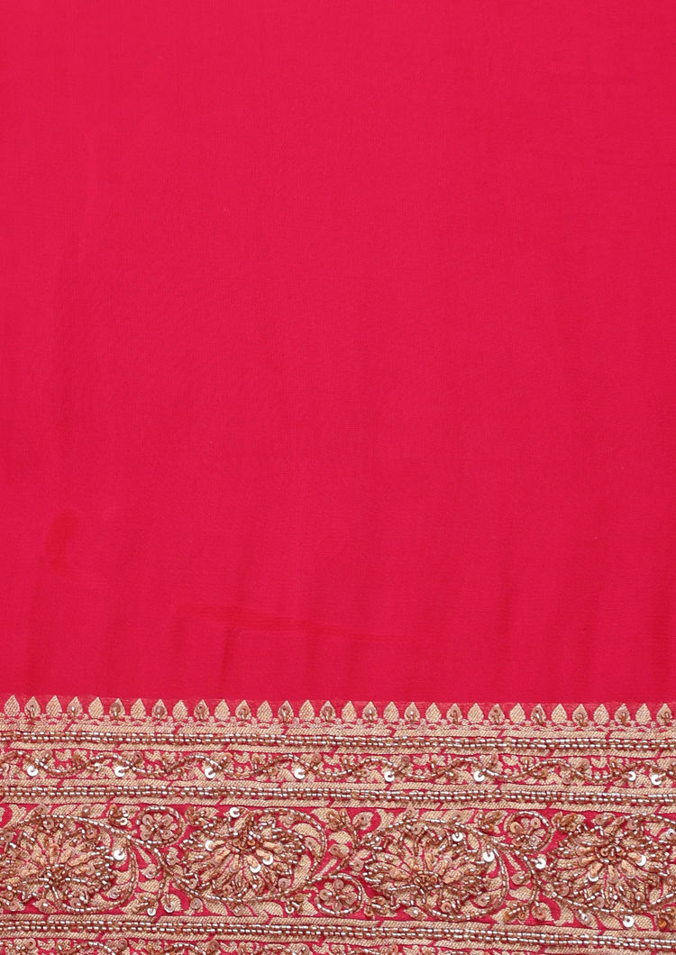 Twamev Women Royal Elegance in Rani Georgette Saree