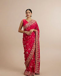 Twamev Women Ravishing Pink Muse Saree