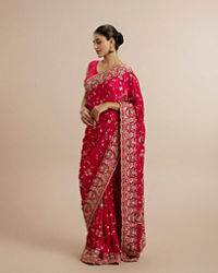 Twamev Women Ravishing Pink Muse Saree