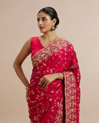 Twamev Women Ravishing Pink Muse Saree