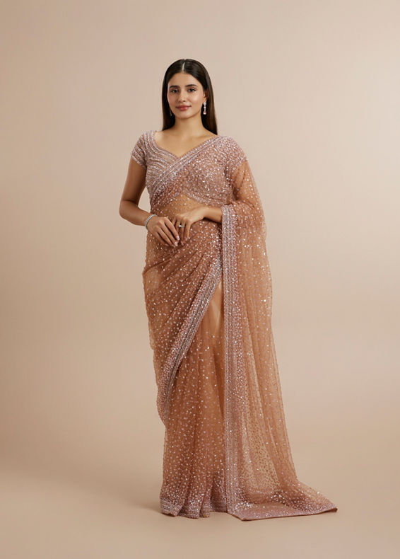 Twamev Women Radiant Purple Array Saree