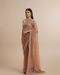 Twamev Women Radiant Purple Array Saree