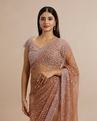 Twamev Women Radiant Purple Array Saree