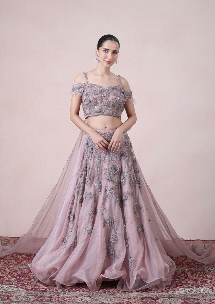 Twamev Women Princess like Radiance Pink Organza Skirt Top Set
