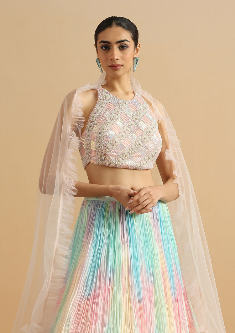 Twamev Women Cotton Candy Dream Skirt Top Set