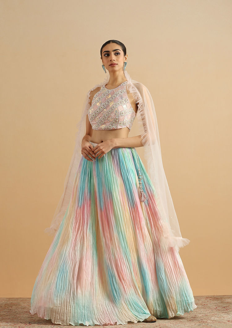 Twamev Women Cotton Candy Dream Skirt Top Set