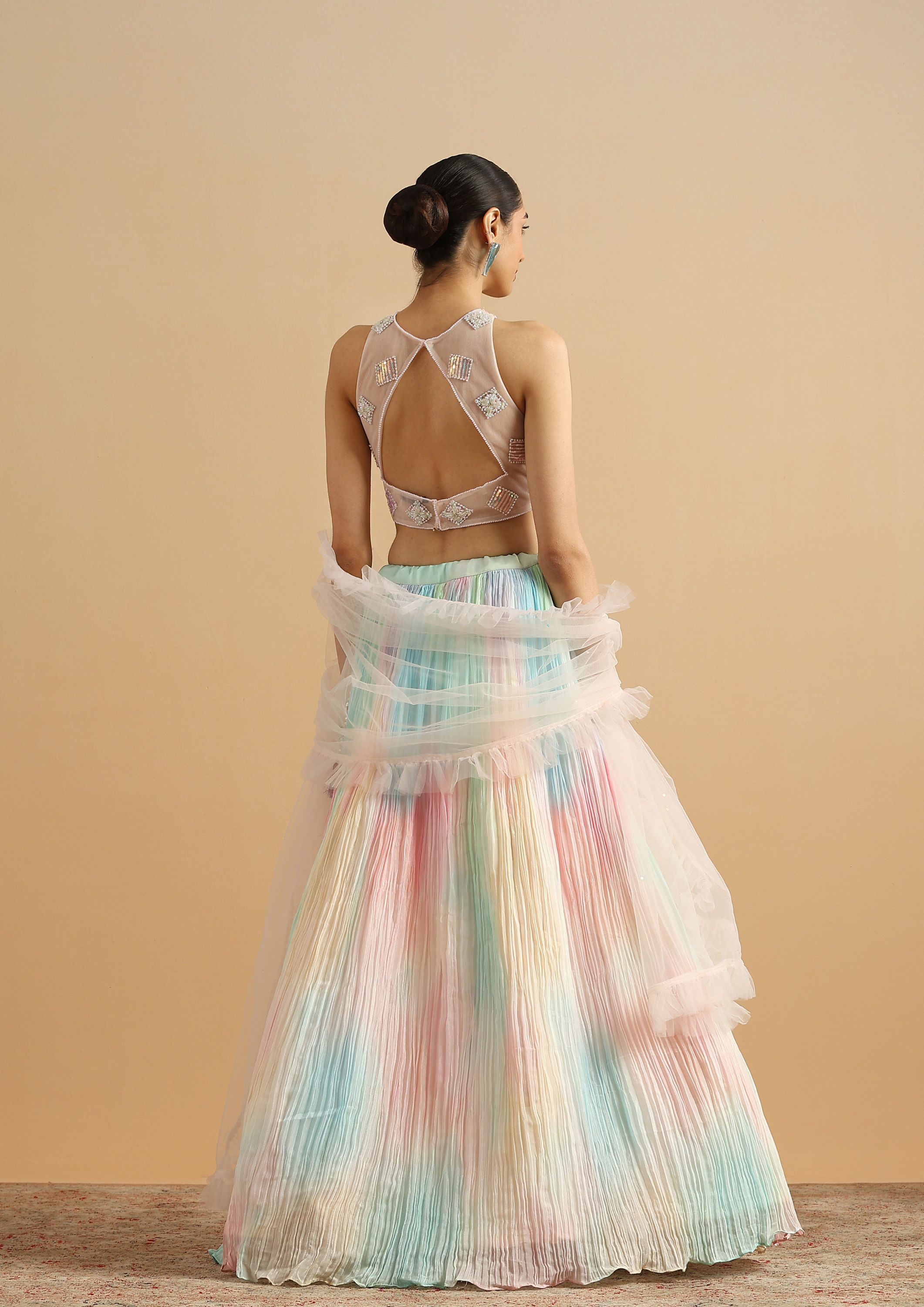 Twamev Women Cotton Candy Dream Skirt Top Set