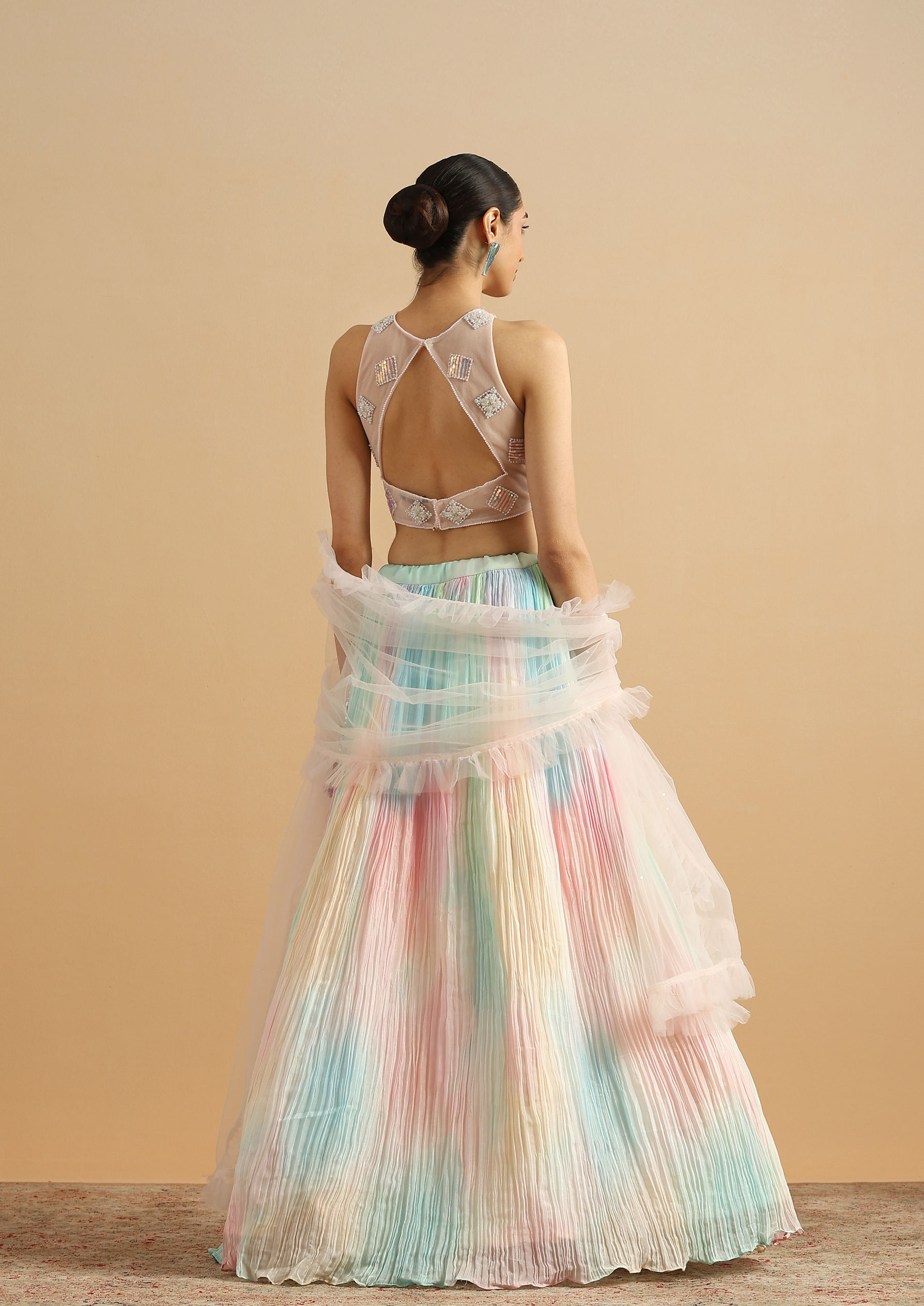 Twamev Women Cotton Candy Dream Skirt Top Set