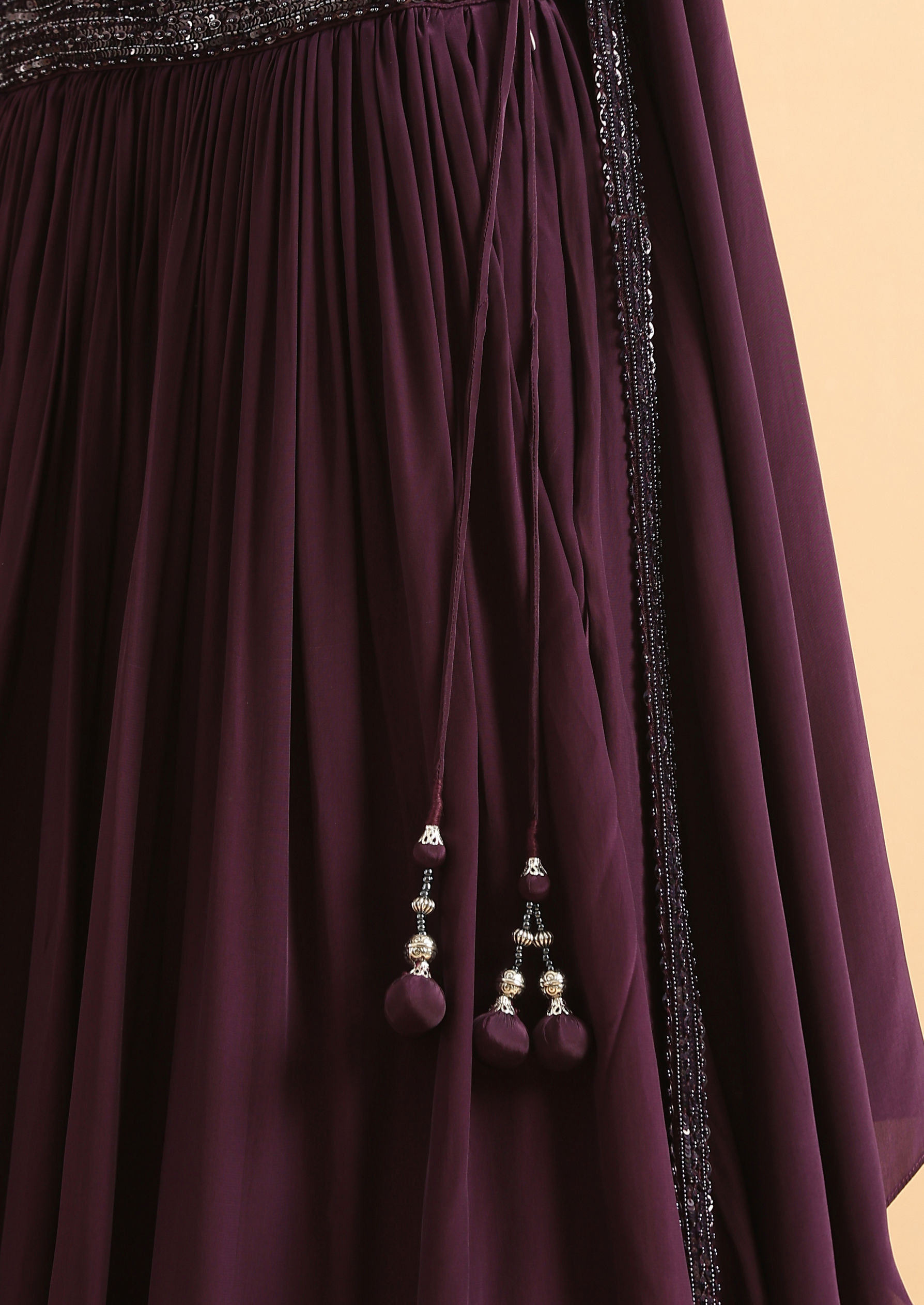 Twamev Women Wine Cocktail Satin Skirt Top Set