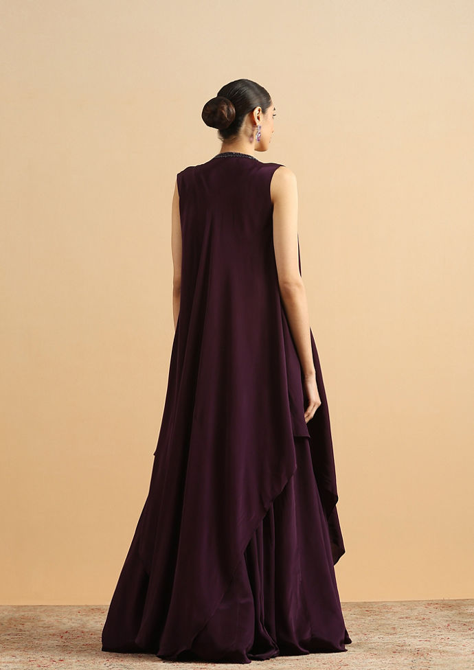 Twamev Women Wine Cocktail Satin Skirt Top Set