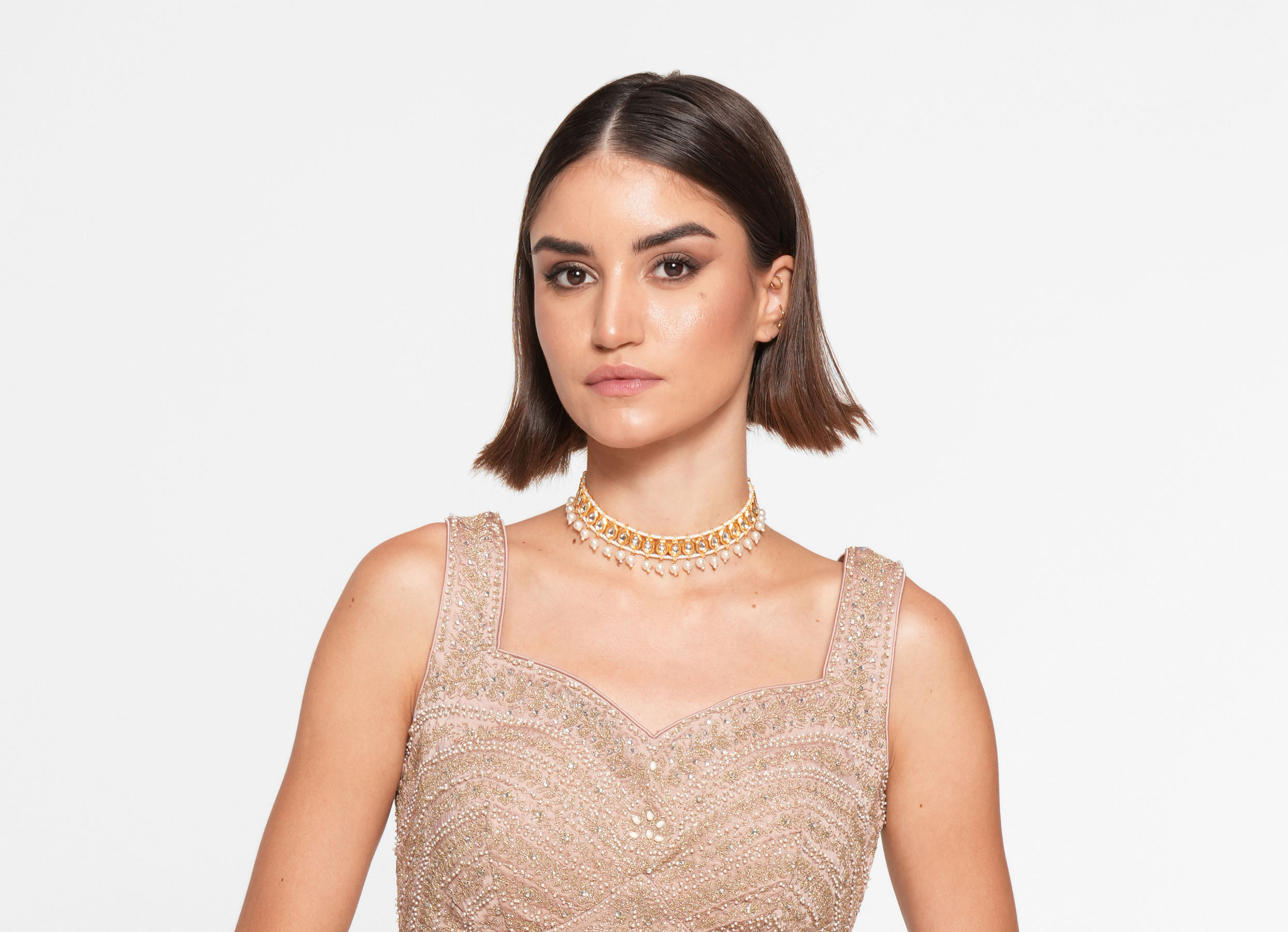Twamev Women Purple Organza Zardosi Embroidered Lehenga