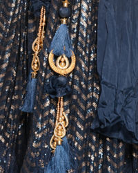 Twamev Women Ethereal Indigo Blue Skirt Top Ensemble