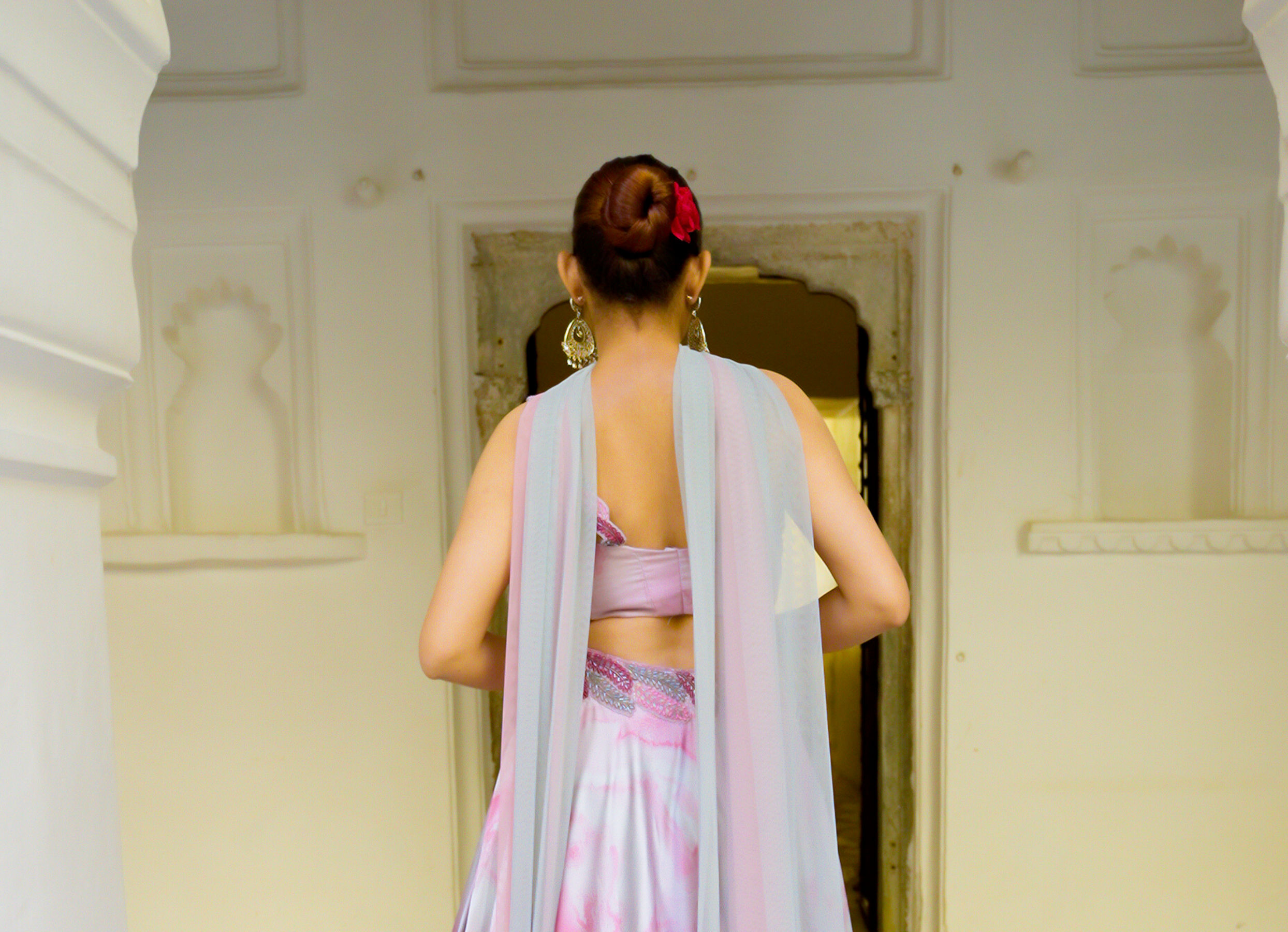 Twamev Women Exquisite Pink Skirt Top Ensemble