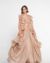 Regal Fawn Crepe Skirt Top Combo