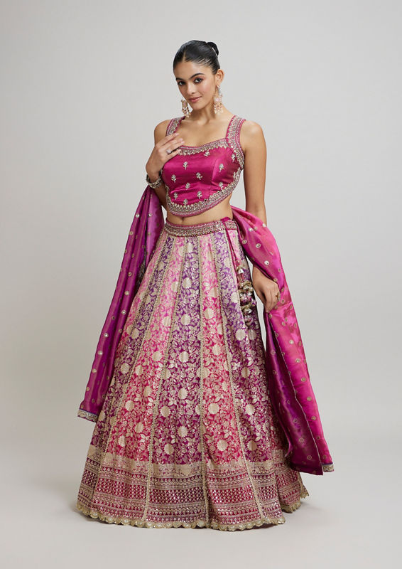 Twamev Women Purple Majesty Lehenga