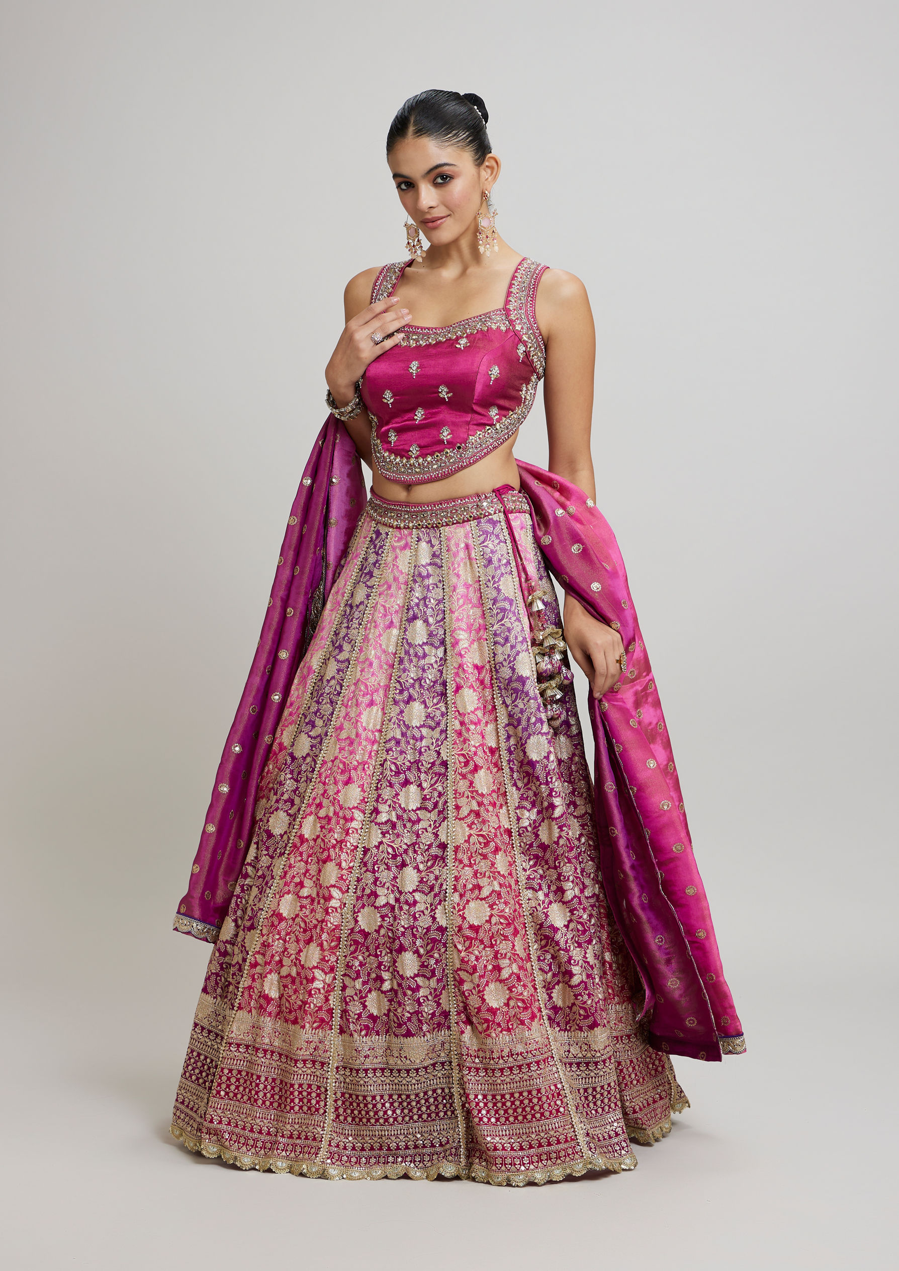 Twamev Women Purple Majesty Lehenga