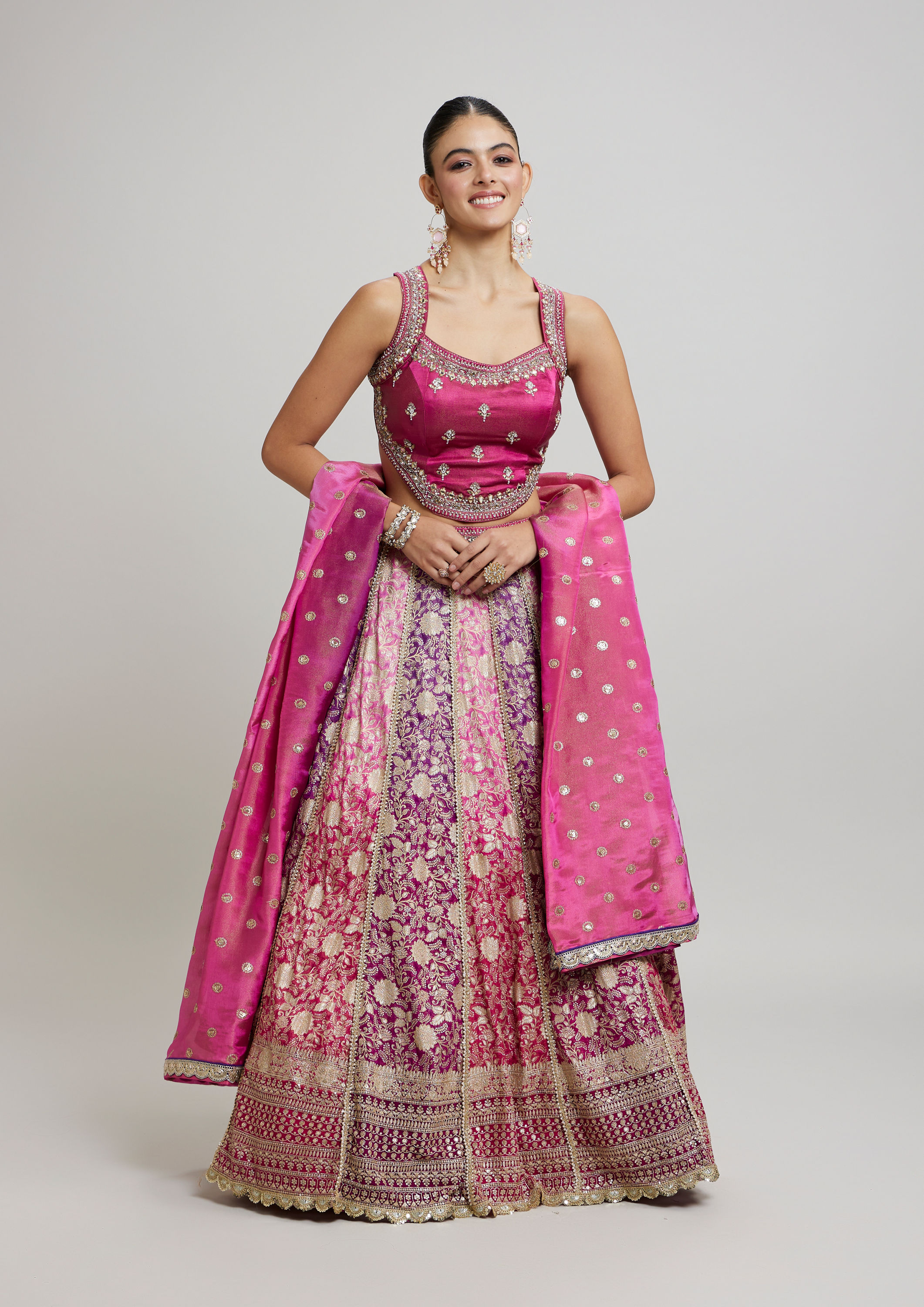 Twamev Women Purple Majesty Lehenga