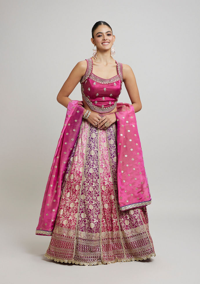 Twamev Women Purple Majesty Lehenga