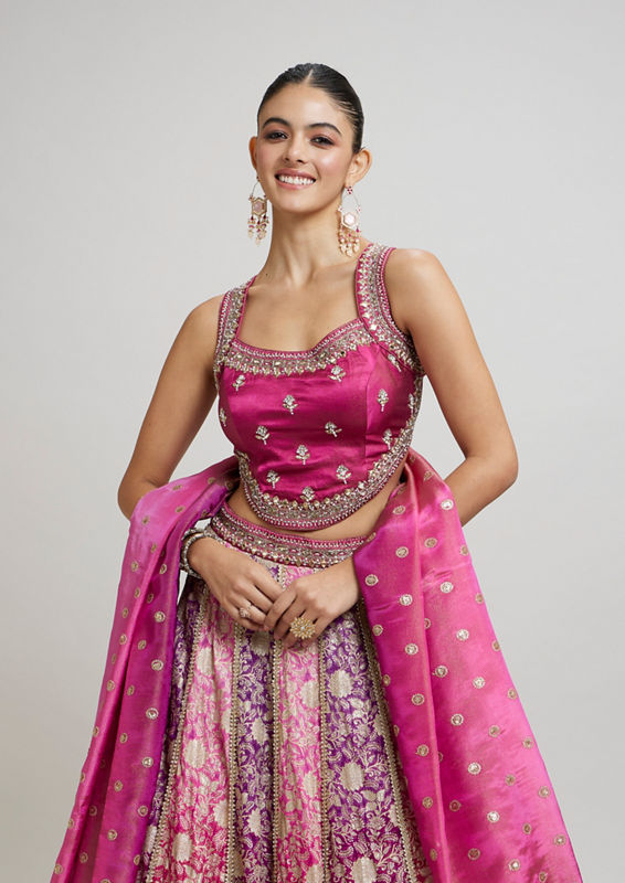 Twamev Women Purple Majesty Lehenga