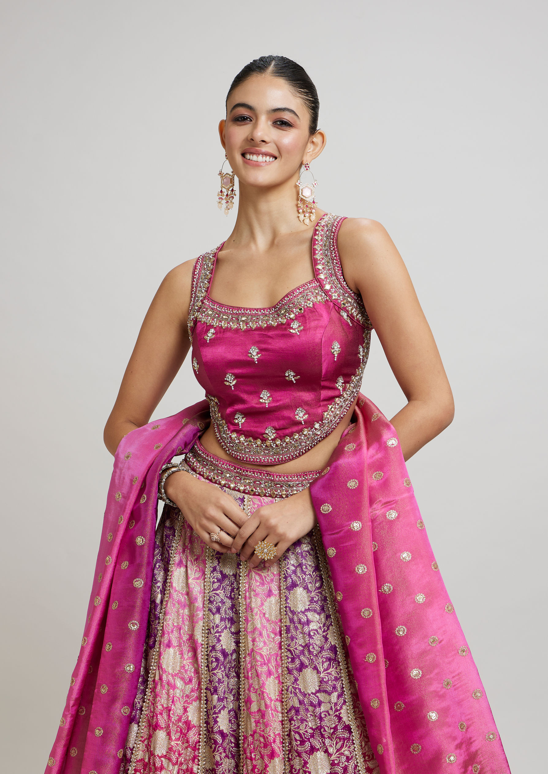 Twamev Women Purple Majesty Lehenga