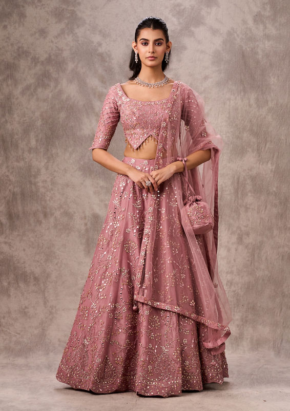 Twamev Women Majestic Purple Lehenga Ensemble