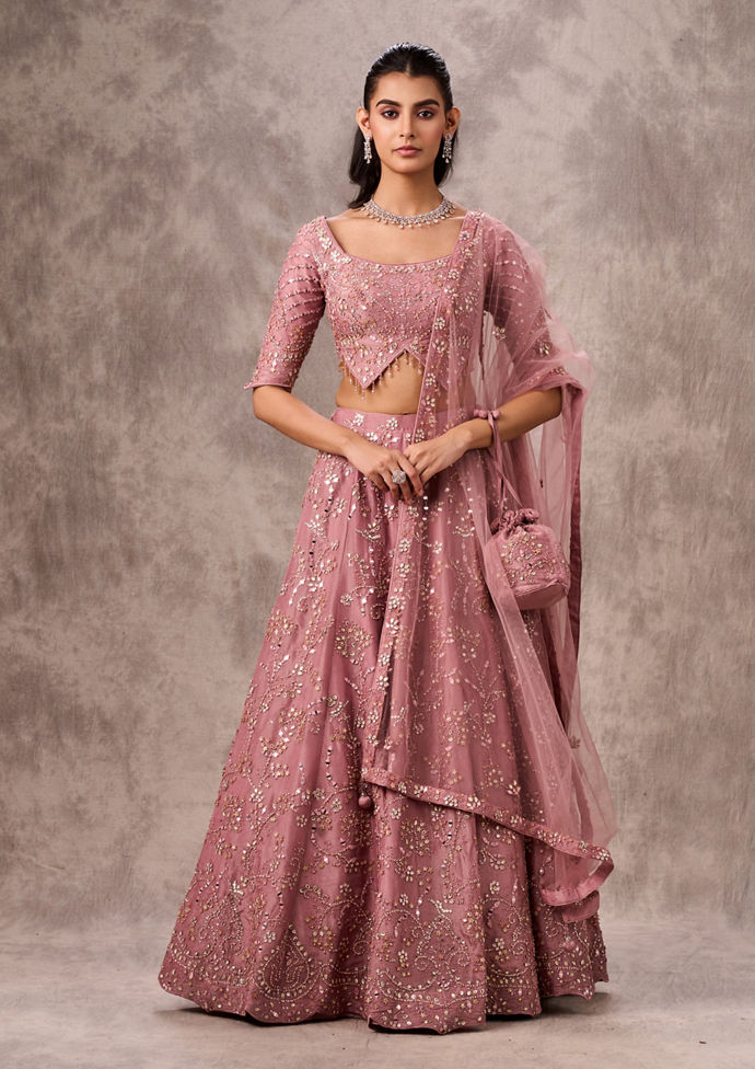 Twamev Women Majestic Purple Lehenga Ensemble