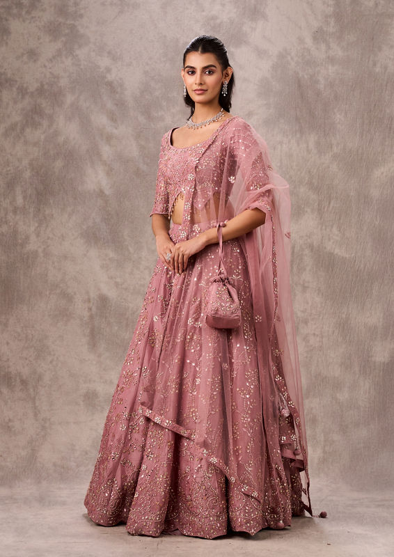 Twamev Women Majestic Purple Lehenga Ensemble