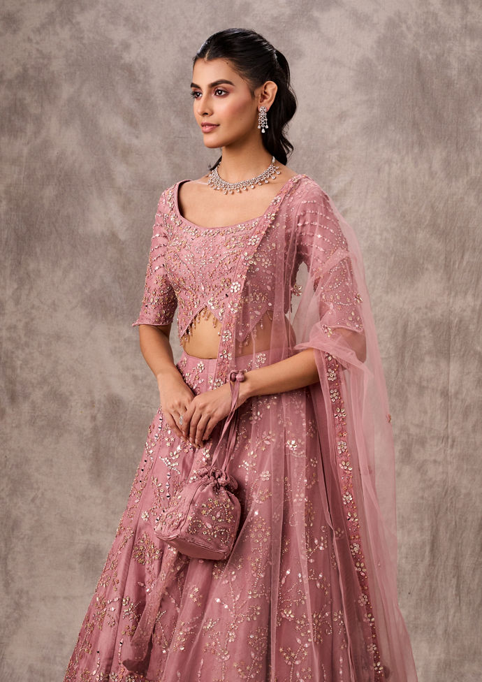 Twamev Women Majestic Purple Lehenga Ensemble