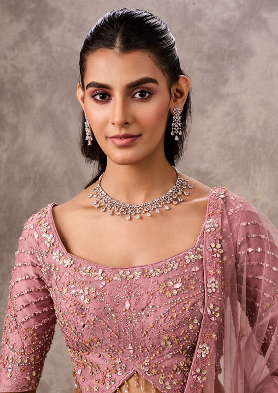 Twamev Women Majestic Purple Lehenga Ensemble