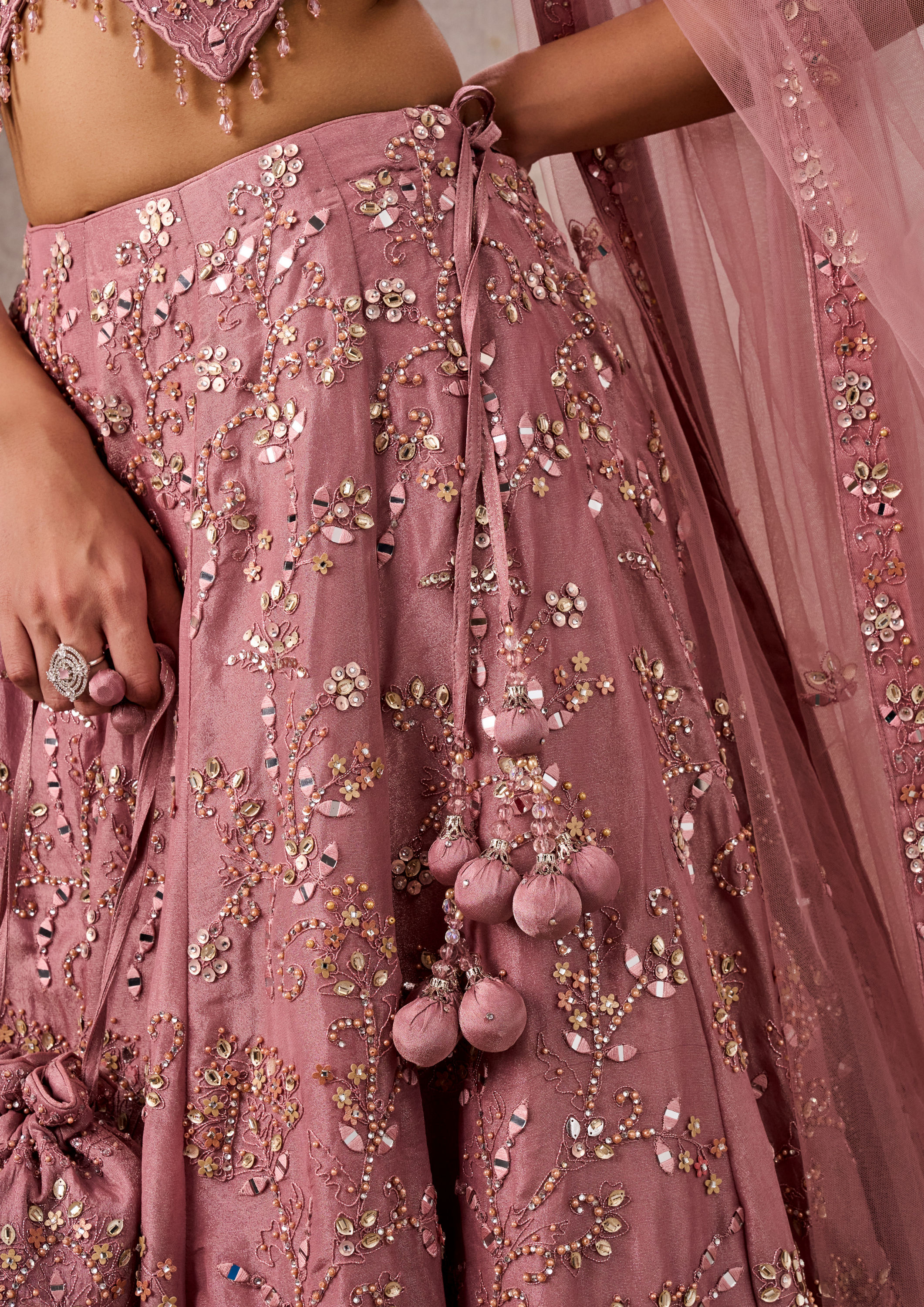 Twamev Women Majestic Purple Lehenga Ensemble