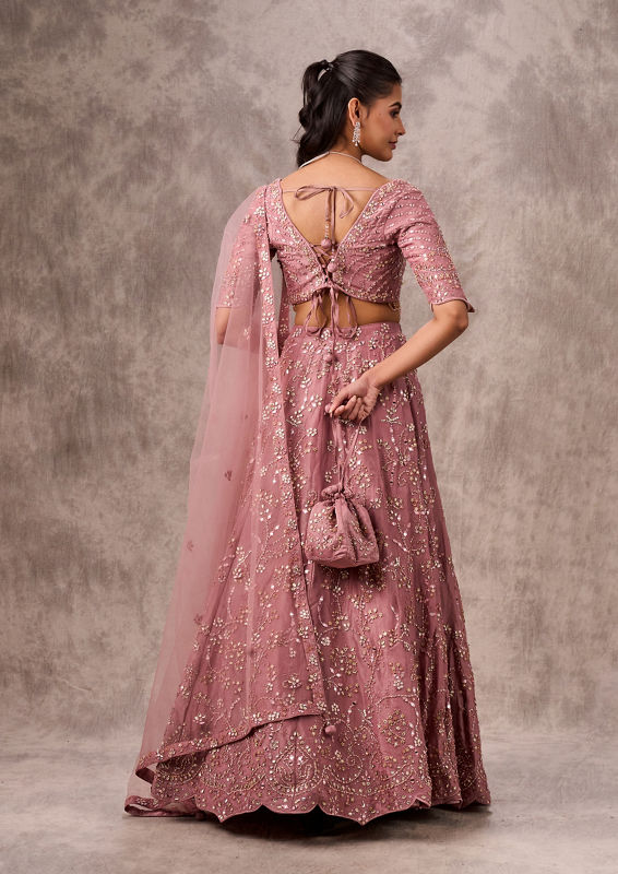 Twamev Women Majestic Purple Lehenga Ensemble