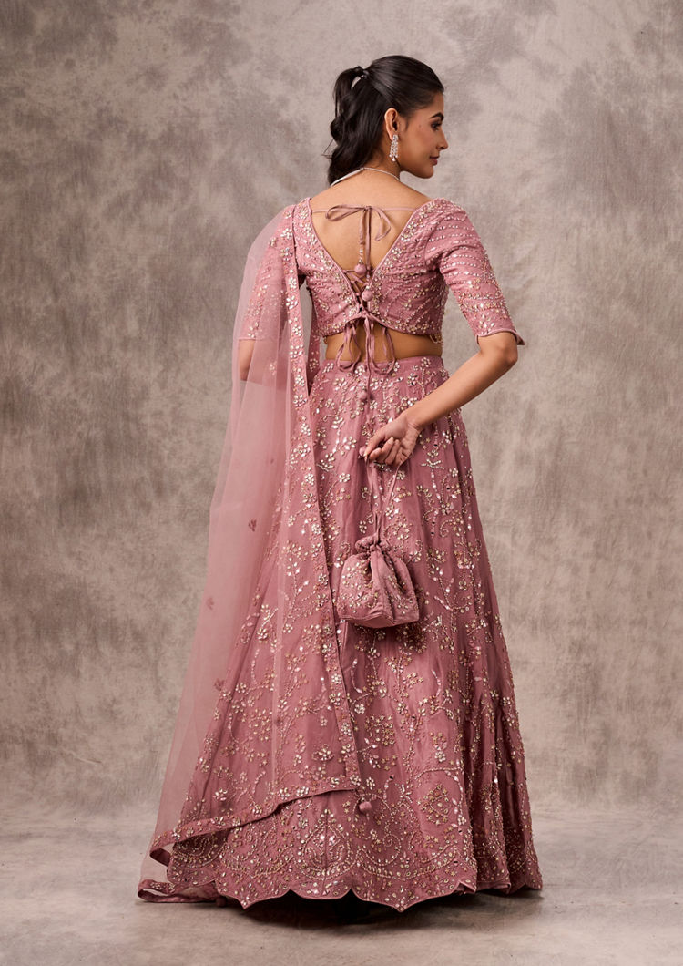 Twamev Women Majestic Purple Lehenga Ensemble