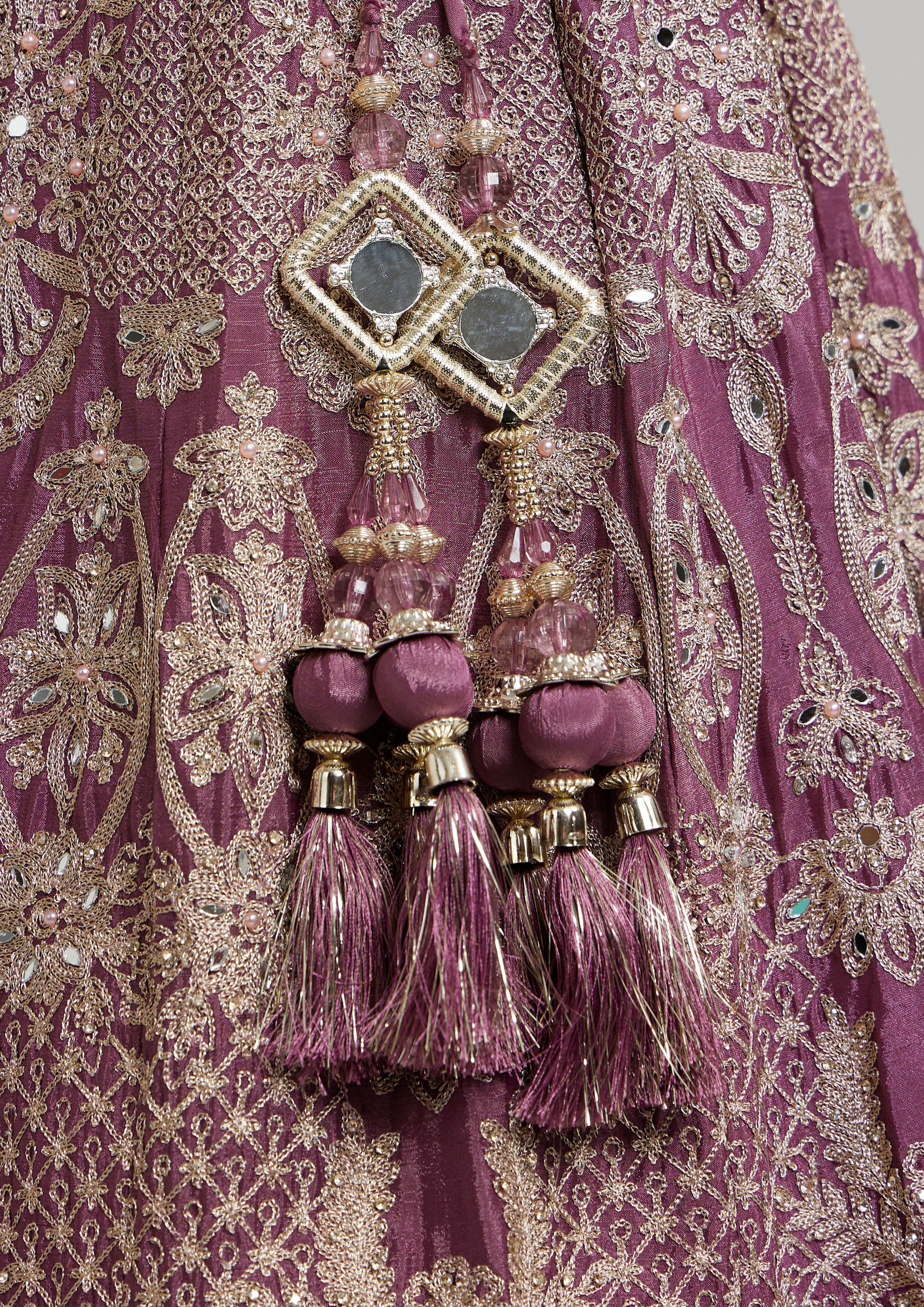 Twamev Women Purple Elegance Lehenga