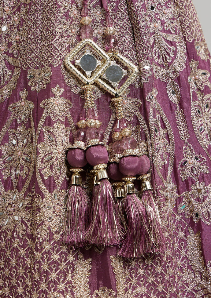Twamev Women Purple Elegance Lehenga