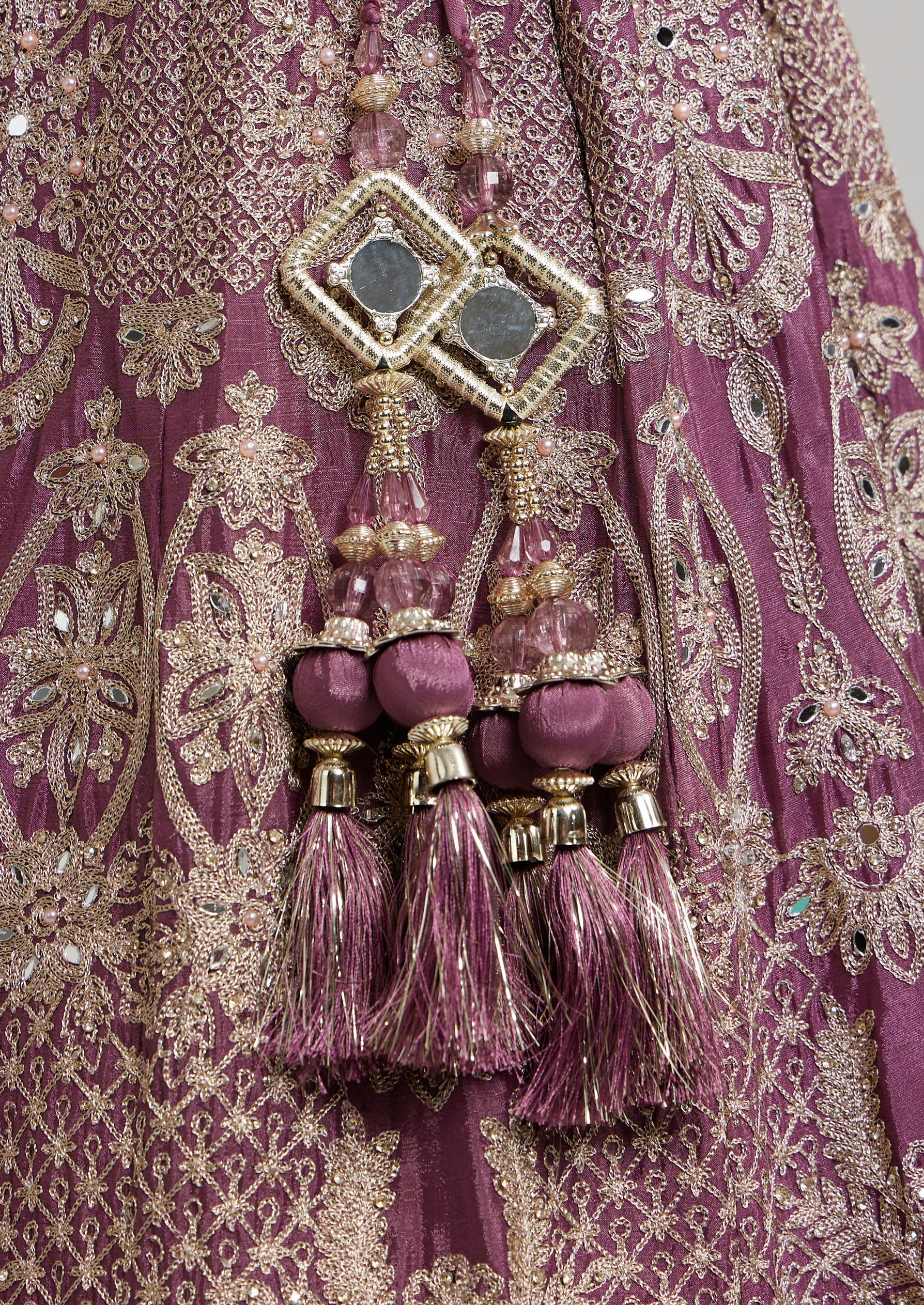 Twamev Women Purple Elegance Lehenga